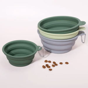 Custom Logo Portable Silicone Bowls for Pet Feeding Solutions Factory5