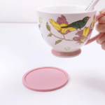 Custom Logo Printed Coffee Cup Silicone Mat Coasters Suppliers3