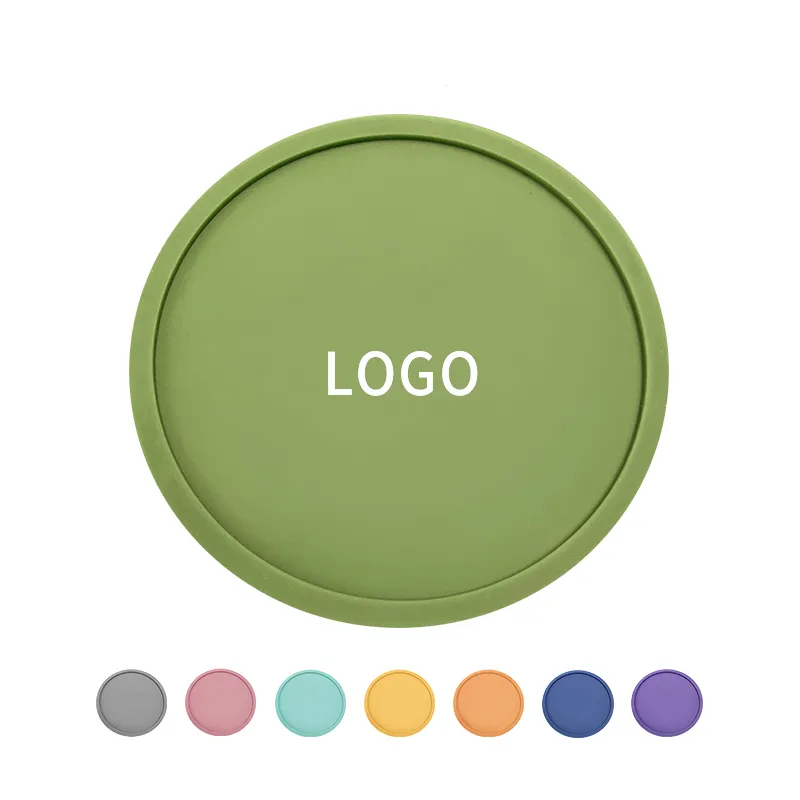 Custom Logo Printed Coffee Cup Silicone Mat Coasters Suppliers4