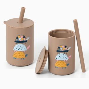 Custom Cartoon Silicone Baby Drinking Cups with Straw for Toddlers Suppliers1