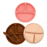 OEM Soft Baby Toddler Divided Silicone Plates for Food Feeding Application Suppliers2