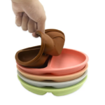 OEM Soft Baby Toddler Divided Silicone Plates for Food Feeding Application Suppliers3