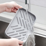 Personalized Silicone Sink Drain Drying Holder Mat for Household Essentials Manufacturing2