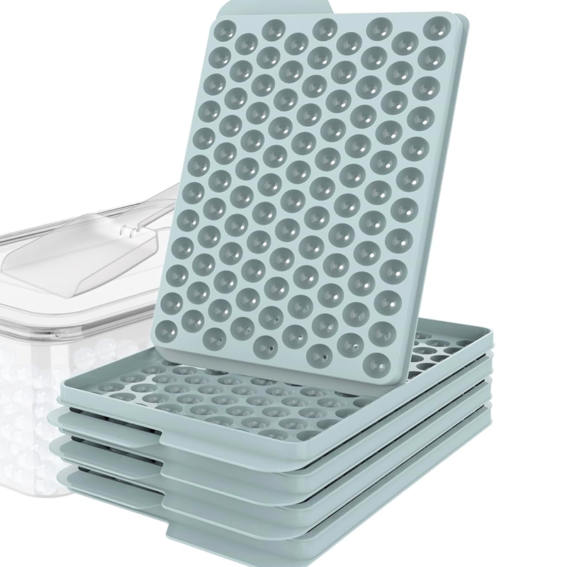 White Label Silicone Ice Cube Tray Mold For Freezer Used In Kitchen Accessories Factory4