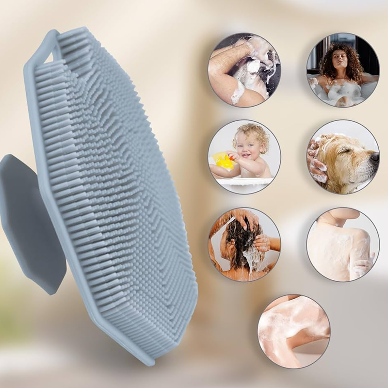 Antimicrobial Silicone Body Scrubber for Shower Accessories6