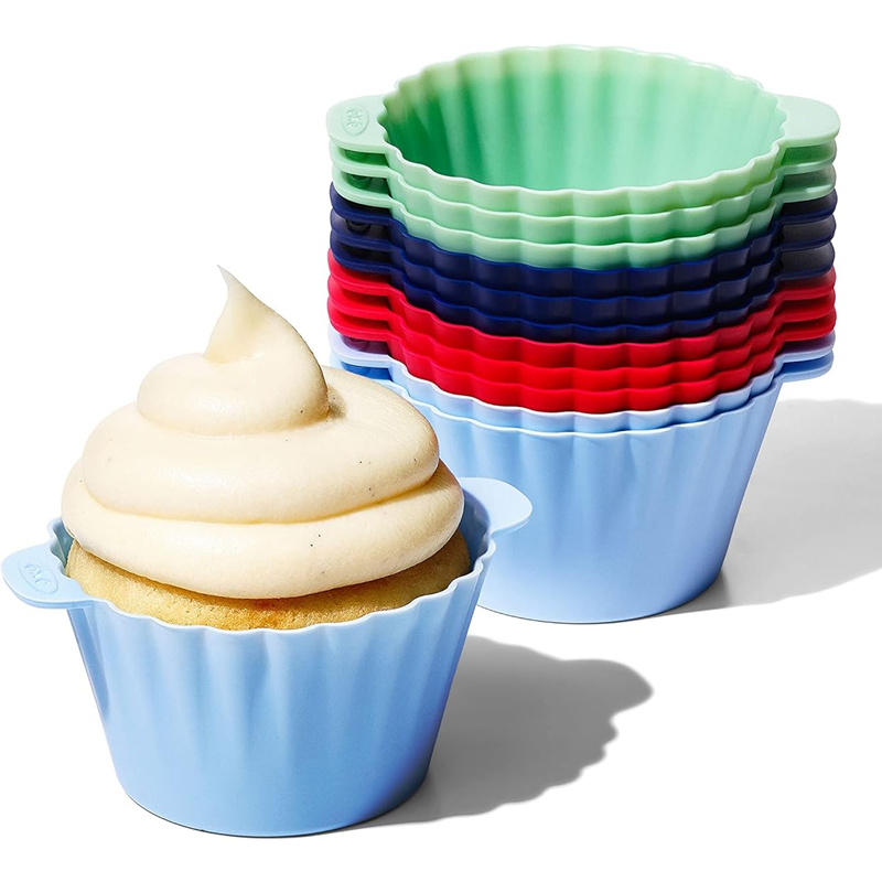 Customized Reusable Silicone Muffin Cup Molds for Kitchen Cupcake Baking Manufacturing 1