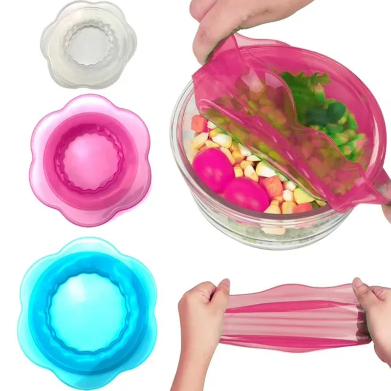 OEM Reusable Silicone Stretch Cover Lids for Food Storage Containers Manufacturing4