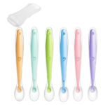 Soft BPA Free Silicone Baby Spoons for Kids Toddlers Training Feeding Suppliers1