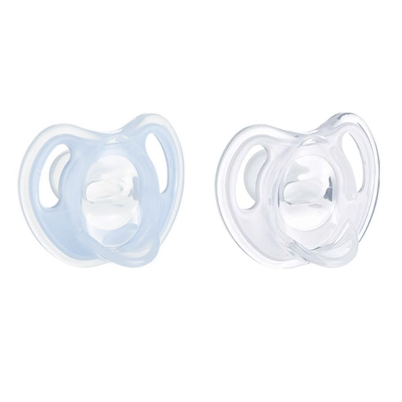 White Label BPA-Free Silicone Pacifier for 0-6 Months Baby Care Solution Suppliers4