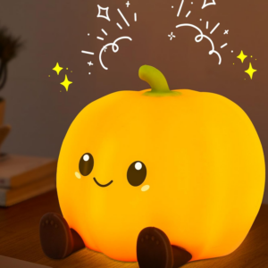 White Label Silicone Halloween Pumpkin Night Light for Festival Halloween Decorations Suppliers 1