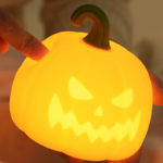 White Label Silicone Halloween Pumpkin Night Light for Festival Halloween Decorations Suppliers 2